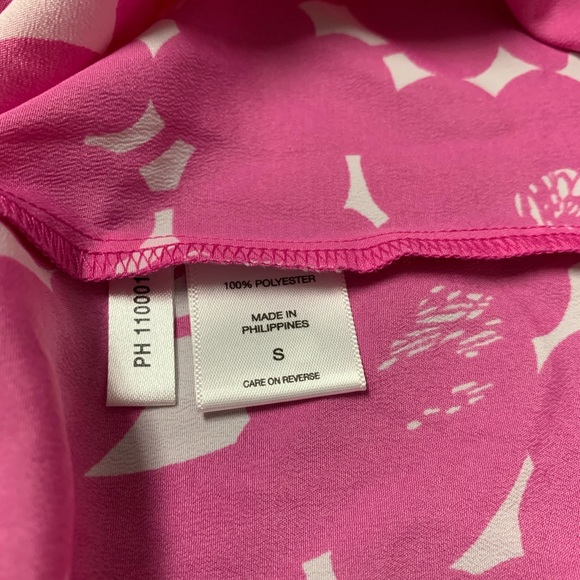 NWT New York & Company Pink Floral Shift Dress - Picture 5 of 6